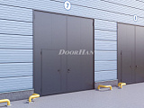 Промышленные распашные ворота Doorhan с сендвич-панелью 3800x2500