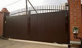 Уличные распашные ворота DoorHan с решеткой 3200x2000